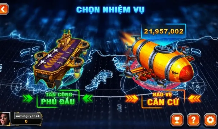 Bí Quyết Chơi Bắn Cá Đại Chiến B52 M88 Thành Công Mỗi Ngày 2 Chọn nhiệm vụ chơi game Bắn Cá Đại Chiến B52 M88